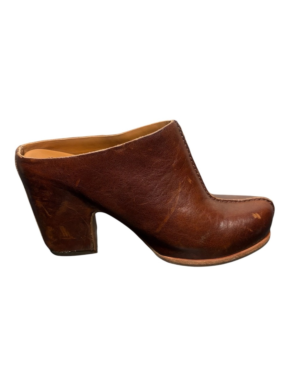KORK-EASE Segano Brown Leather Clog Mules